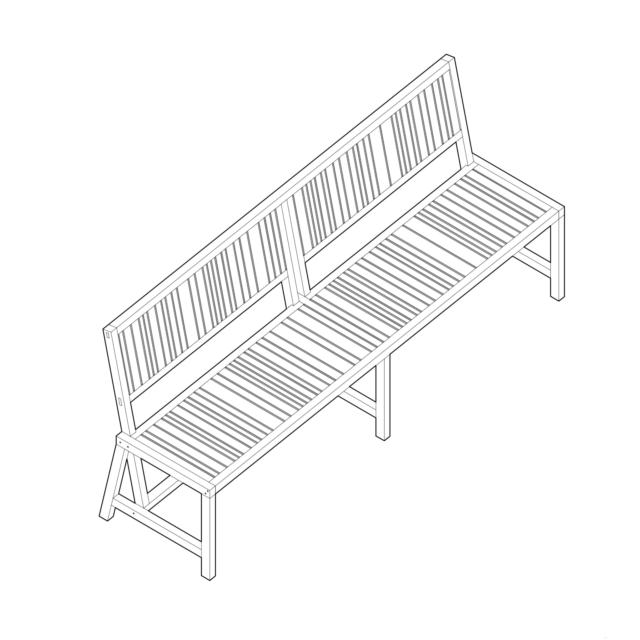 CBa01 – Banc de jardin