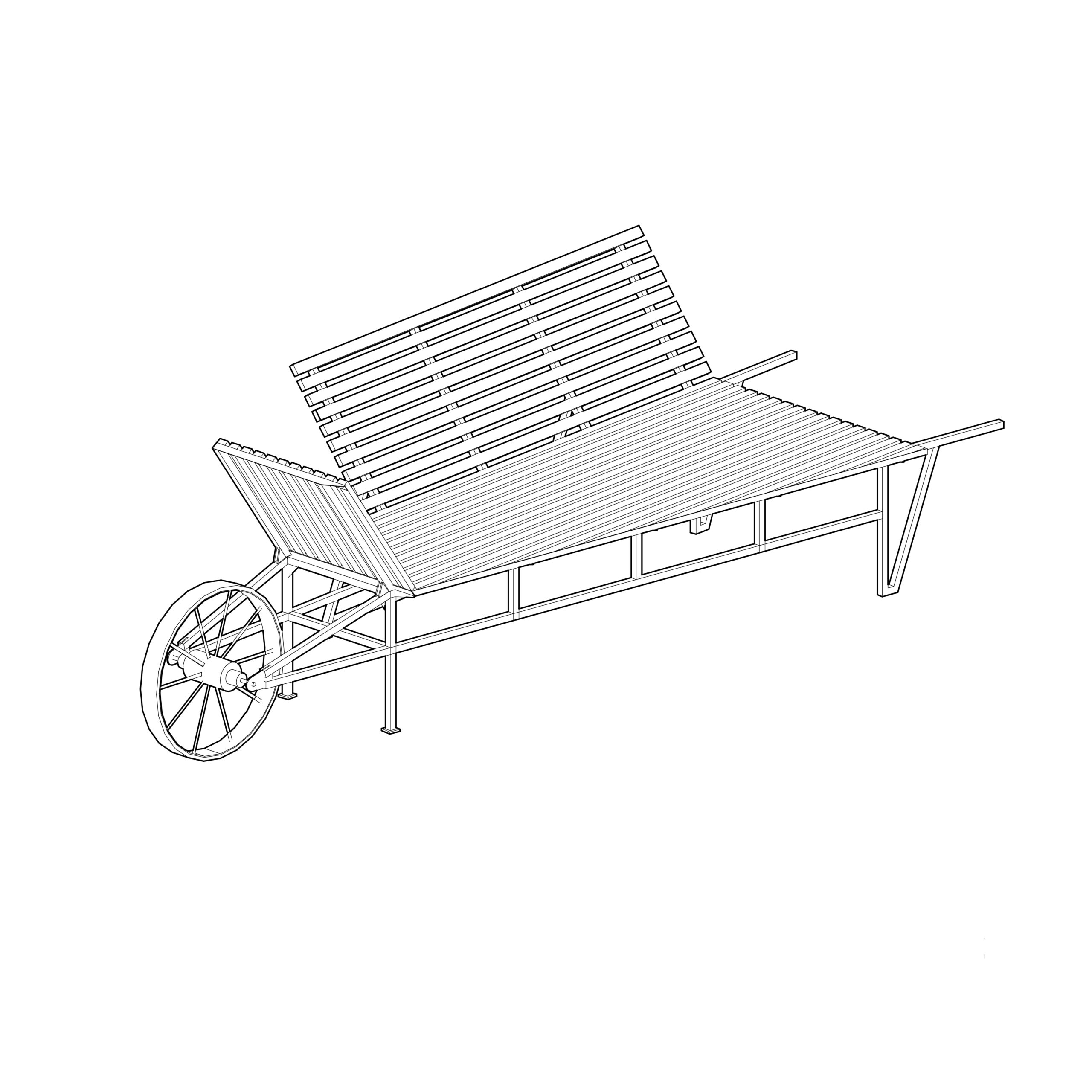 LBa01 – Banc brouette