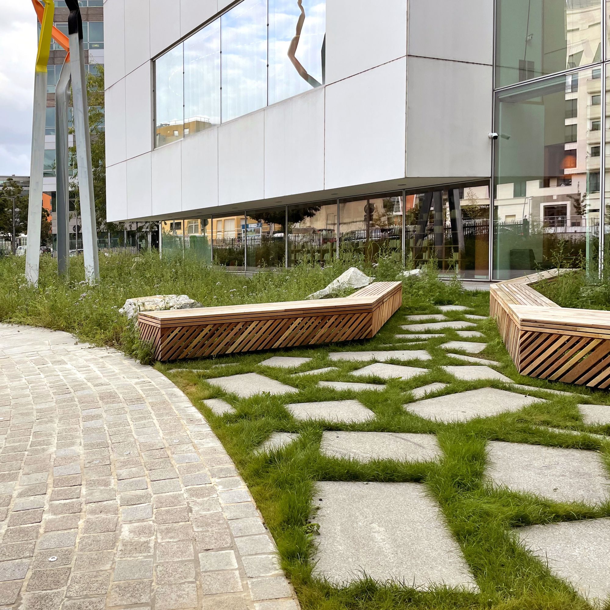 Bancs L’Oréal, pour d’Ici-là paysage